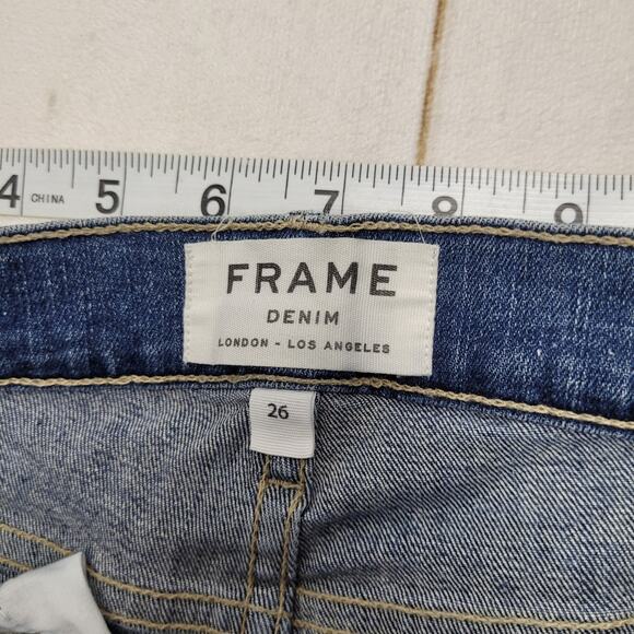 Frame Le high skinny jeans high rise ripped distressed - Picture 5 of 8